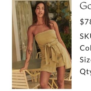 Free People Go Get Em Skort Romper- XS